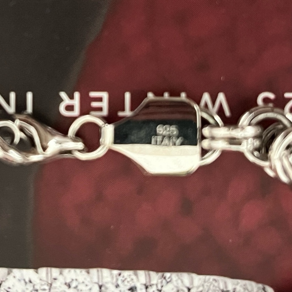 Solid 925 Italy Solid Sterling Silver Link Chain … - image 2